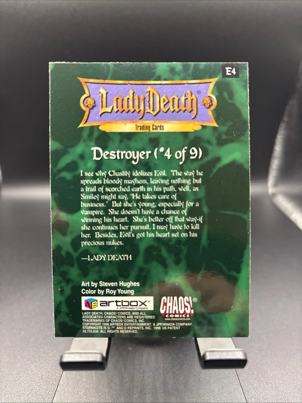 Lady Death/ Evil Ernie (Destroyer #4 Of 9) 1998 Artbox #E4